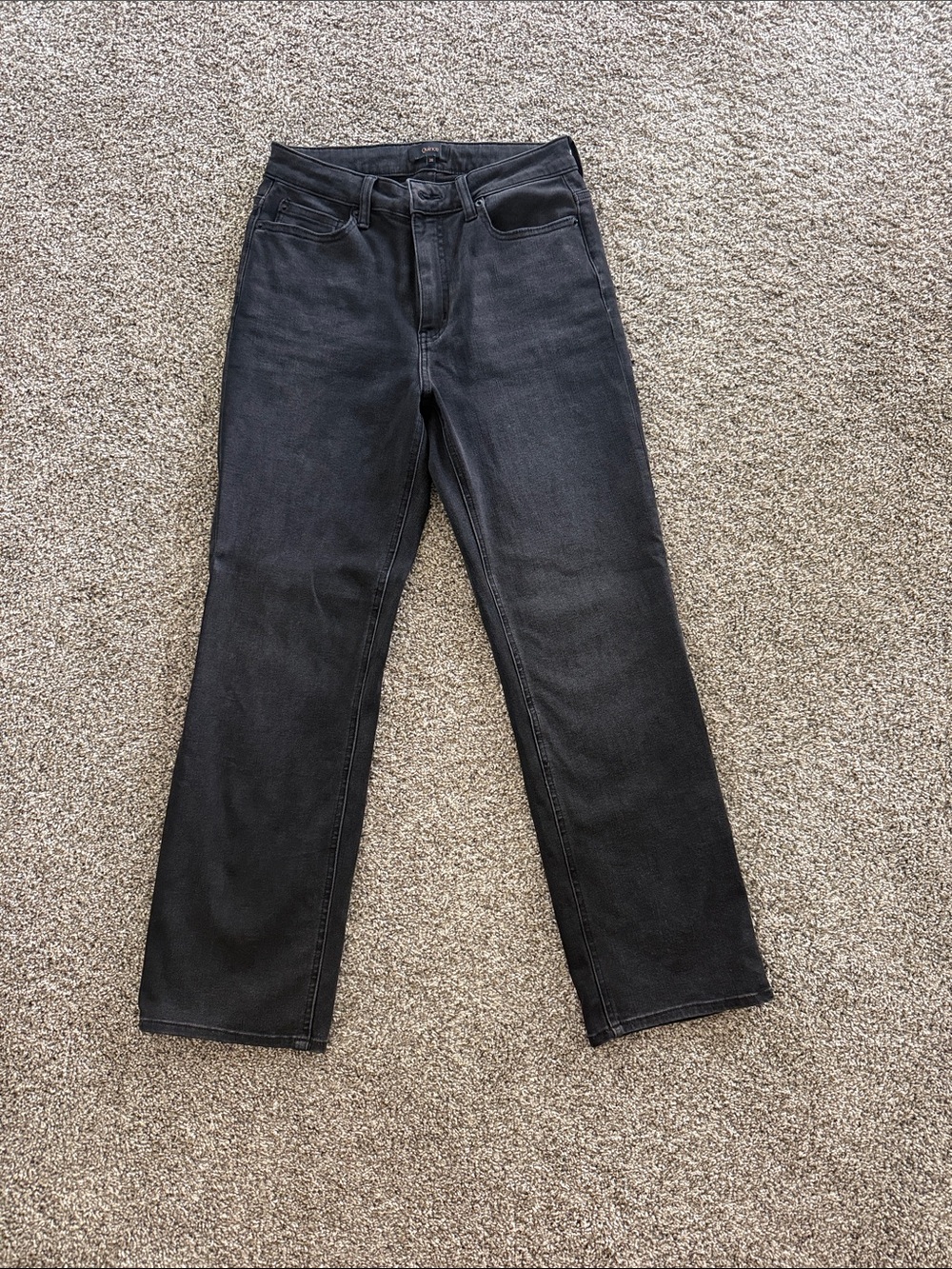 Quince Bella Stretch Relaxed Straight High-Rise Women’s Jeans - Black